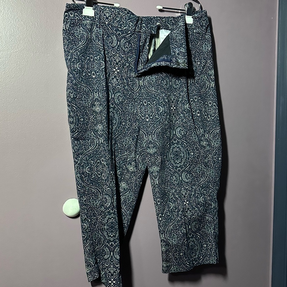 Dockers Navy Paisley Pants